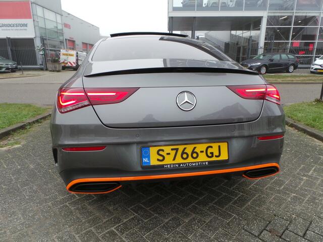 Mercedes-Benz CLA-KLASSE 220 4MATIC Orange Art Edition Pano,Burmester,Stoelverw,Sfeer,Enz