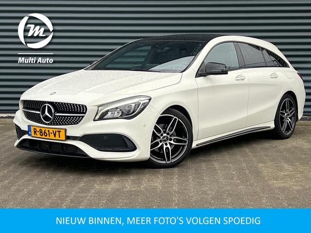 Mercedes-Benz CLA-KLASSE Shooting Brake 200 AMG Night | Panodak | Carplay | LED | Stoelverwarming | Keyless | Alcantara Sportstoelen |