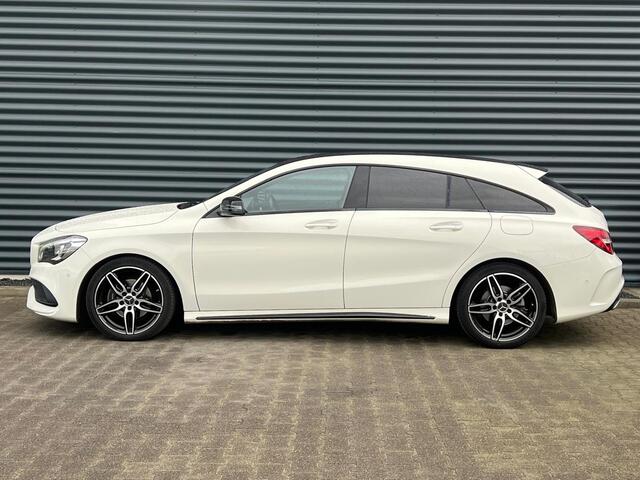 Mercedes-Benz CLA-KLASSE Shooting Brake 200 AMG Night | Panodak | Carplay | LED | Stoelverwarming | Keyless | Alcantara Sportstoelen |
