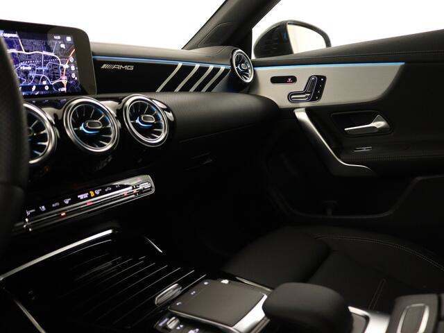 Mercedes-Benz CLA-KLASSE Shooting Brake AMG 35 4MATIC Premium | 306 pk | Nightpakket | 19 inch Black Multispaaks Velgen | Adaptive Cruise control | Leder | MultiBeam Led | Memory Seats | Premium-Pack | Augmented Reality MBUX | Alarm Urban Guard SCM3 |