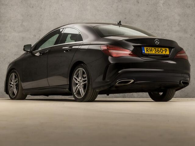 Mercedes-Benz CLA-KLASSE 180 AMG Sport Automaat (GROOT NAVI, LEDER/ALCANTARA, STOELVERWARMING, SPORTSTOELEN, DIAMOND GRILL, PARKEERSENSOREN, CRUISE, LED KOPLAMPEN, NIEUWSTAAT)