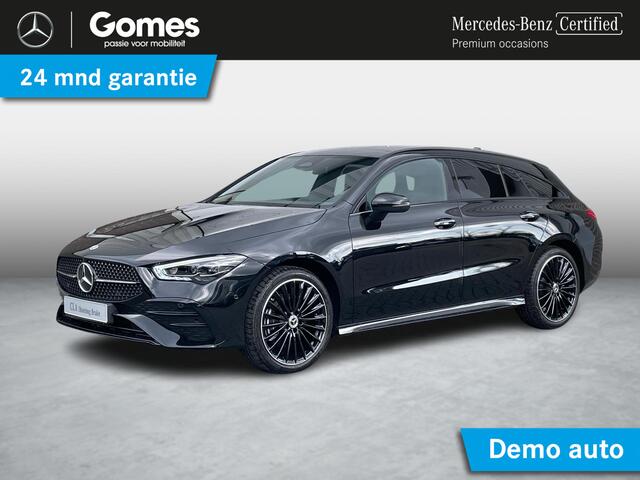 Mercedes-Benz CLA-KLASSE Shooting Brake 250 e AMG Line | Premium Pakket | Night Pakket | Panoramadak | MULTIBEAM LED Koplampen | Dodehoekassistent | Advanced Sound System | Sfeerverlichting | Stoelverwarming | Achteruitrijcamera | Showmodel