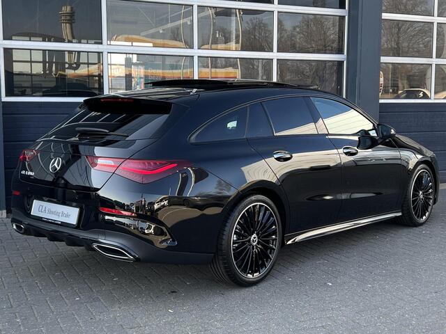 Mercedes-Benz CLA-KLASSE Shooting Brake 180 Star Edition AMG Line | Night Pakket | Panoramadak | MULTIBEAM LED Koplampen | Dodehoekassistent | Apple CarPlay | Android Auto | Sfeerverlichting | Stoelverwarming | Achteruitrijcamera | Showmodel