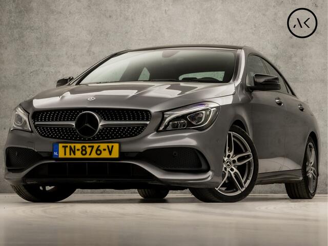 Mercedes-Benz CLA-KLASSE 180 AMG Sport Automaat (SCHUIFDAK, APPLE CARPLAY, GROOT NAVI, LEDER/ALCANTARA, CAMERA, SPORTSTOELEN, STOELVERWARMING, KEYLESS, CRUISE, ZWART HEMEL, NIEUWSTAAT)