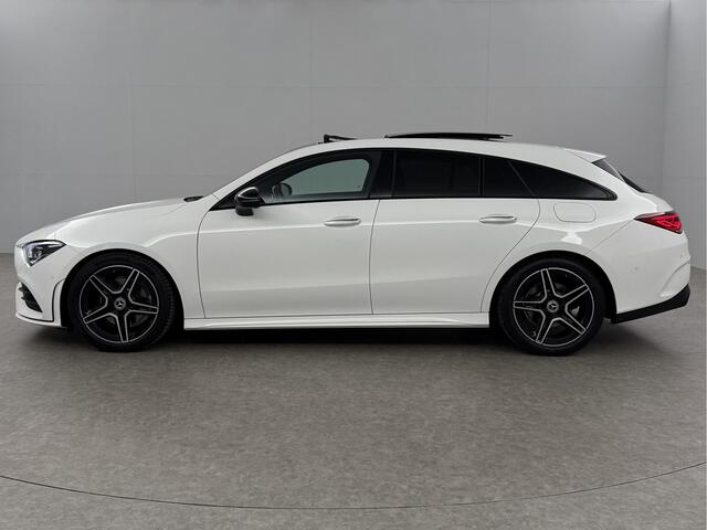 Mercedes-Benz CLA-KLASSE 180 AMG Pano Sfeer LED Virtual Camera Clima Carplay Cruise Navi 18"LMV PDC Stoelverw.