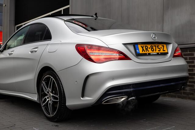 Mercedes-Benz CLA-KLASSE 180 123 pk Business Solution AMG Upgrade Edition / NL-Auto/ Pano-Dak/ Keyless/ Led-Xenon/ Sport-Stoelen/ Stoel.Verw/ Camera/ Park.sens/ 18'' LMV