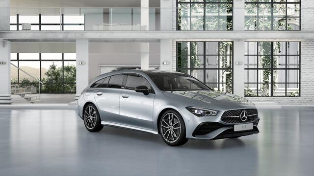 Mercedes-Benz CLA-KLASSE Shooting Brake 250 e Business Solution AMG | Trekhaak | AMG Line Plus pakket | Nightpakket | Parkeerpakket met 360°-camera | EASY PACK achterklep | Head-up display | Dodehoekassistent | Verwarmde stoelen vooraan |