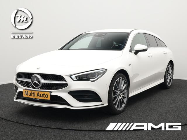 Mercedes-Benz CLA-KLASSE Shooting Brake 250 e AMG Plug In Hybrid 218pk Dealer O.H PHEV | Widescreen Navi | Camera | 19"L.M | Multibeam LED | Sfeerverlichting | Alcantara Sportstoelen Verwarmd | Apple Carplay | DAB |