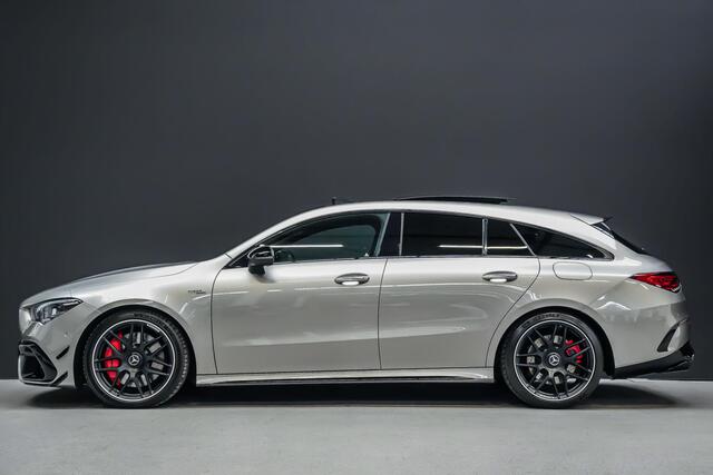Mercedes-Benz CLA-KLASSE Shooting Brake 45S AMG 422pk 4MATIC+ |panoramadak|schaalstoelen|Burmester|memory|HUD|sportuitlaat|Apple Carplay|sfeer verlichting|blind spot|camera|