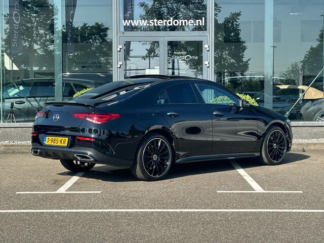 Mercedes-Benz CLA-KLASSE 250 e Business Solution AMG Limited l Panoramadak l Sfeerverlichting l MBUX l Distronic l Keyless Go l Burmester l Memory l Nightpakket l Airco l Camera l Stoelverwarming l Deelbare achterbank l Spiegel pakket l
