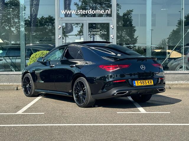 Mercedes-Benz CLA-KLASSE 250 e Business Solution AMG Limited l Panoramadak l Sfeerverlichting l MBUX l Distronic l Keyless Go l Burmester l Memory l Nightpakket l Airco l Camera l Stoelverwarming l Deelbare achterbank l Spiegel pakket l