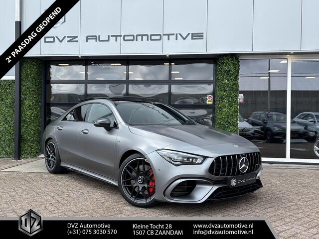 Mercedes-Benz CLA-KLASSE AMG 45 4MATIC+ Premium Plus | Pano | Schaalstoelen | Burmester | Mountain Grey Magno
