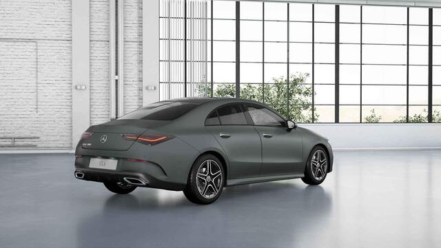 Mercedes-Benz CLA-KLASSE 180 AMG Line | Panorama Schuifdak | Night | Magno matte lak | Dodehoek assistent | Augmented Reality navigatie | Stoelverwarming | Multibeam |