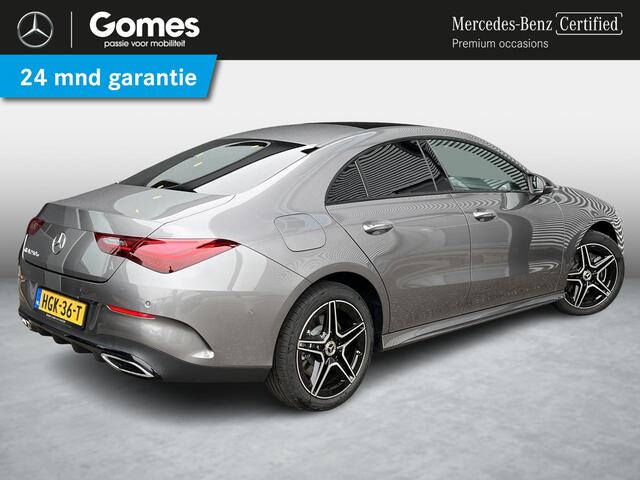 Mercedes-Benz CLA-KLASSE 250 e Star Edition AMG | Night Pakket | Panoramadak | Dodehoekassistent | Sfeerverlichting | Stoelverwarming | Parkeersensoren | Achteruitrijcamera | Elektrisch Inklapbare Buitenspiegels