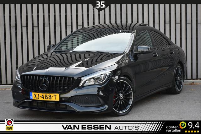 Mercedes-Benz CLA-KLASSE 180 AMG Night-Edition Automaat Pano Stoelverw. Navigatie Flippers Trekhaak NL-Auto!