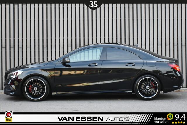 Mercedes-Benz CLA-KLASSE 180 AMG Night-Edition Automaat Pano Stoelverw. Navigatie Flippers Trekhaak NL-Auto!