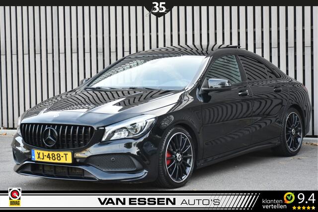 Mercedes-Benz CLA-KLASSE 180 AMG Night-Edition Automaat Pano Stoelverw. Navigatie Flippers Trekhaak NL-Auto!