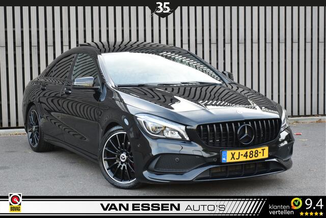 Mercedes-Benz CLA-KLASSE 180 AMG Night-Edition Automaat Pano Stoelverw. Navigatie Flippers Trekhaak NL-Auto!