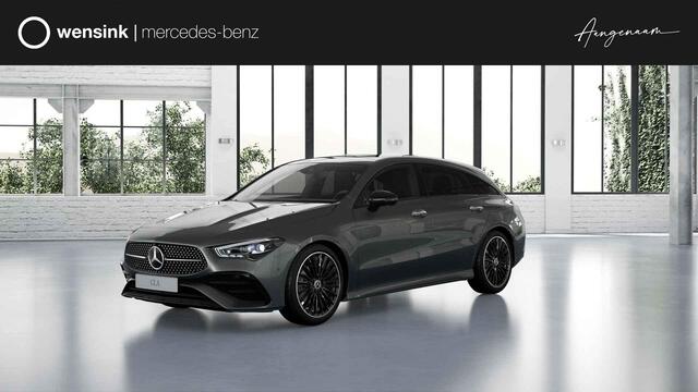 Mercedes-Benz CLA-KLASSE Shooting Brake 180 Business Solution AMG | Panoramaschuifdak | Premium plus | Night pakket | Multispaaks velgen | Head-up display | Dodehoekassistent | 360° camera | Stoelverwarming |
