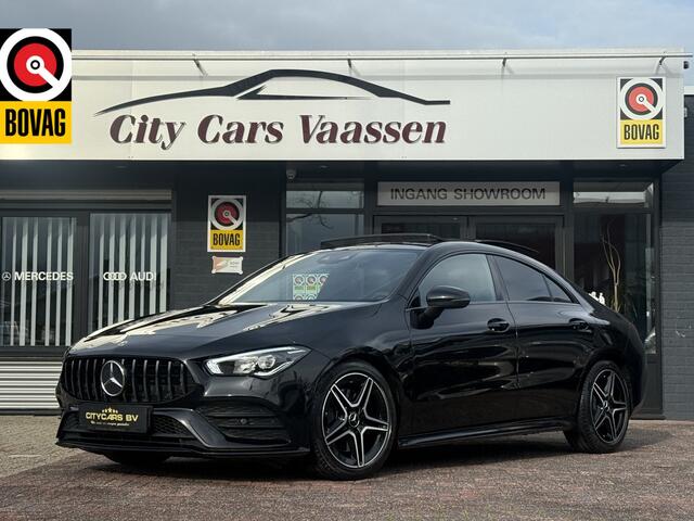 Mercedes-Benz CLA-KLASSE 200 AMG-LINE automaat panodak navi camera climate ctr cruise ctr keyless matrix lmv 18 inch sound dealer onderhouden