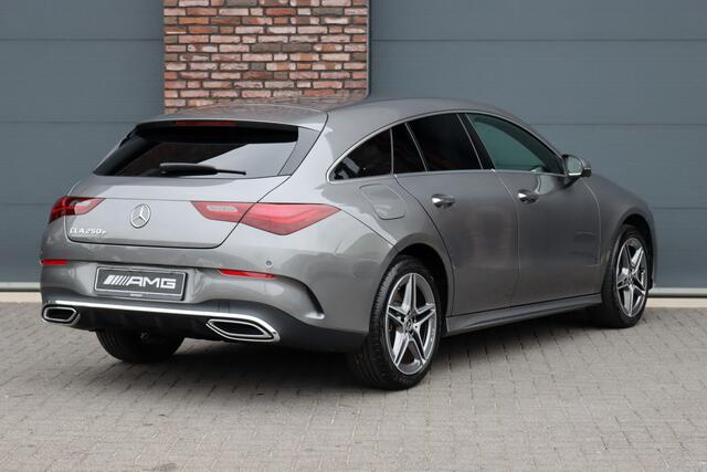 Mercedes-Benz CLA-KLASSE Shooting Brake 250 e AMG Line | Facelift | Distronic | Surround Camera | Verwarmd Stuurwiel | Keyless Go | Sfeerverlichting | Apple Carplay/Android Auto | Multibeam LED |