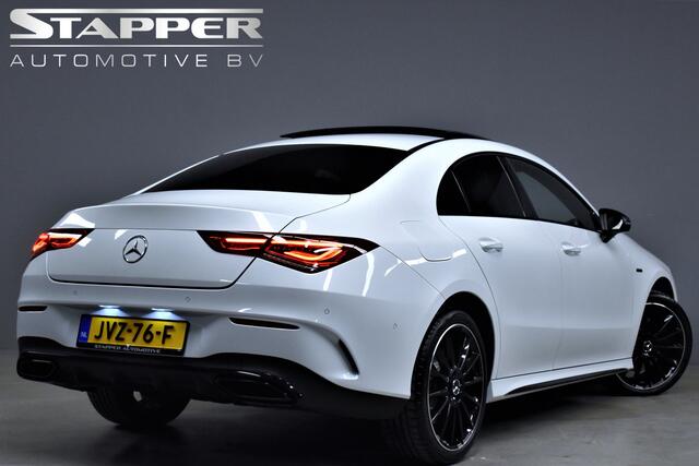 Mercedes-Benz CLA-KLASSE 250 e 218pk AMG-Line Limited 1e Eig. Dealer OH Pano/Sfeer/Virtual/Camera/Navi/Stoelverw./Pdc/Cruise/Lmv19"