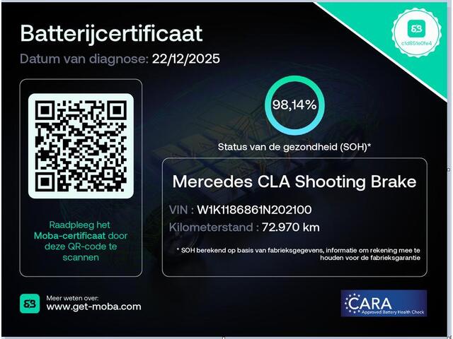 Mercedes-Benz CLA-KLASSE Shooting Brake 250 e AMG Edition | Panorama - schuifdak | Sfeerverlichting | Head-up Display | Distronic Cruise Control | Stoelverwarming Voor | Smartphone Integratie Pakket |