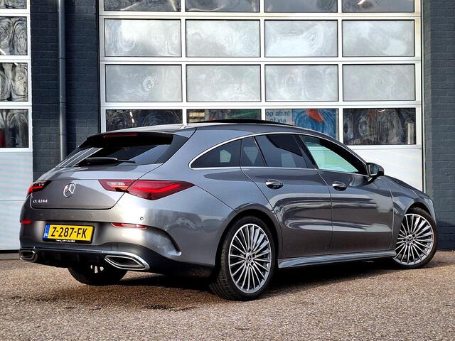Mercedes-Benz CLA-KLASSE Shooting Brake 180 AMG Line | Panoramadak | Bruin interieur | Burmester | 360° Camera | Head-up Display | Memory pakket | Sfeerverlichting | Dodehoekassistent | Multibeam LED | Keyless-GO | Elektrische achterklep
