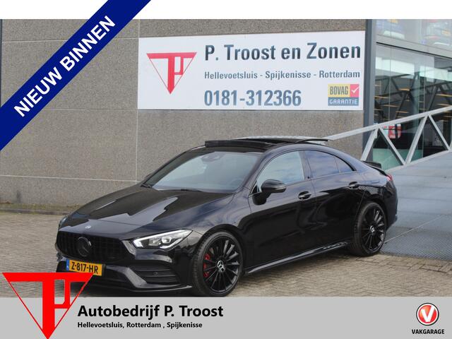 Mercedes-Benz CLA-KLASSE 200 Business Solution AMG Panoramadak/sfeerverlichting/Achteruitrij camera/Apple carplay/DAB/Lederen-Alcantara bekleding/Cruise control/Climate control/ 19'' lichtmetalen velgen/Navigatie