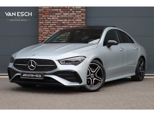 Mercedes-Benz CLA-KLASSE 180 Star Edition AMG Line | Panoramadak | Distronic | Camera | Sfeerverlichting | Keyless Go | Multibeam LED | Zitcomfortpakket | Nightpakket |
