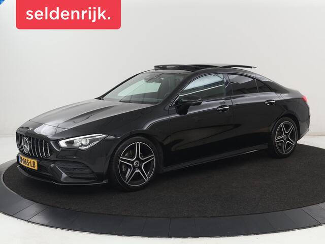 Mercedes-Benz CLA-KLASSE 180 AMG Line | Panoramadak | Carplay | Leder/Alcantara | Stoelverwarming | Navigatie | Keyless | Camera | Full LED | Sportstoelen | Widescreen | Sfeerverlichting | Climate control