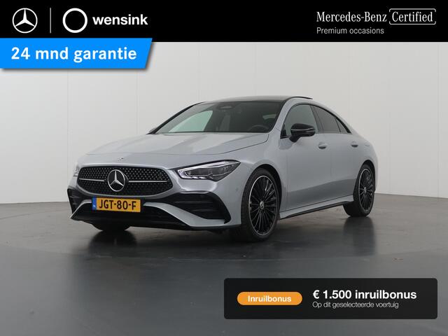 Mercedes-Benz CLA-KLASSE Coupé 180 Business Solution AMG | Panoramaschuifdak | AMG Line Plus | Night pakket | Head-up display | 360° camera | 19"AMG velgen Multispaaks