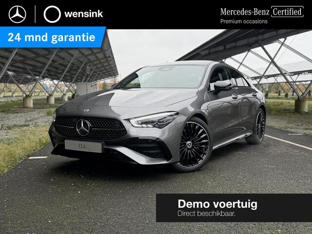 Mercedes-Benz CLA-KLASSE 180 Business Solution AMG | Nightpakket | Panoramadak | AMG Line Plus | Burmester | Elek. Trekhaak | Rijassistentiepakket | HUD | 360° camera | Techniekpakket | Winter pakket | Apple Carplay/Android Auto |