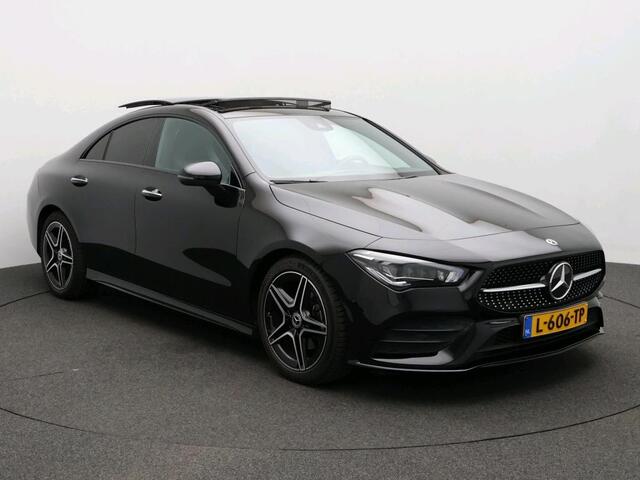 Mercedes-Benz CLA-KLASSE 180 Business Solution AMG AMG Line | Night Pakket | Panorama Schuif-Kanteldak | Memory Voorstoelen. Inclusief 24 maanden MB Certified garantie voor Europa.