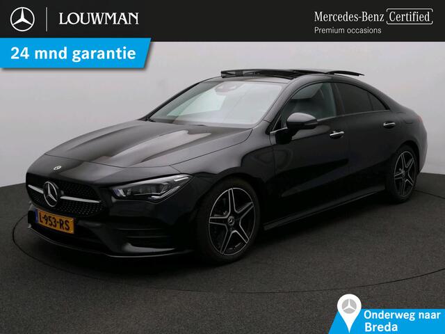 Mercedes-Benz CLA-KLASSE 200 Business Solution AMG AMG Line | Night Pakket | Panorama Schuif-Kanteldak | Parkeerpakket met achteruitrijcamera | Stoelverwarming | Sfeerverlichting. Inclusief 24 maanden MB Certified garantie voor Europa