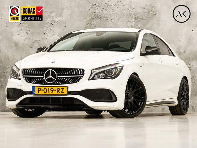 Mercedes-Benz CLA-KLASSE 180 AMG Sport Automaat (GROOT NAVI, GETINT GLAS, STOELVERWARMING, DIAMOND GRILL, SPORTSTOELEN, LEDER, ZWART HEMEL, NIEUWSTAAT)