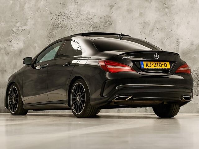 Mercedes-Benz CLA-KLASSE 180 AMG Sport Automaat (PANORAMADAK, GROOT NAVI, BRUIN LEDER, CAMERA, STOELVERWARMING, SPORTSTOELEN, GETINT GLAS, DIAMOND GRILL, NIEUWE APK, NIEUWSTAAT)