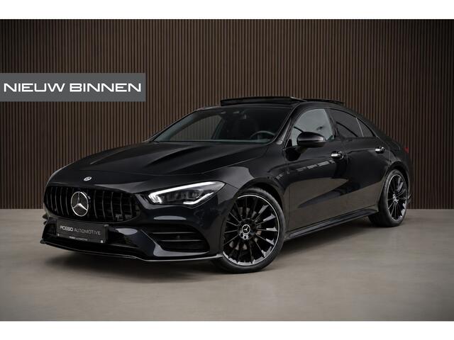 Mercedes-Benz CLA-KLASSE 180 Business Solution AMG | Panoramadak | Camera | Dodehoekdetectie | Keyless | Midline Sound | Stoelverwarming | Ambiance Verlichting | Navigatie | LED | Cruise Control |