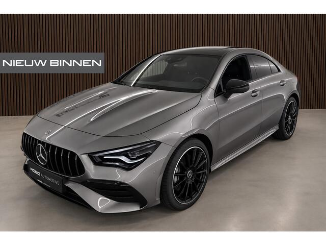 Mercedes-Benz CLA-KLASSE 250 e Star Edition AMG | Panoramadak | Stoelverwarming | Camera | Cruise Control | Keyless | Ambiance Verlichting | Navigatie | Grootlichtassistent | LED |