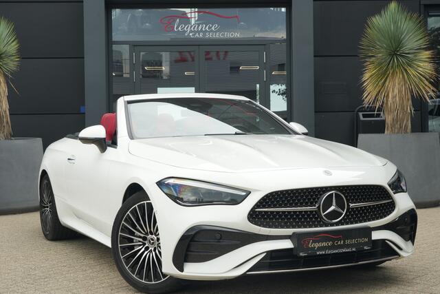 Mercedes-Benz CLE Cabriolet 200 AMG Line | 204PK | Burmester | Airscarf | Memory | ACC | Mercedes-Benz CLE Cabriolet 200 AMG Line 204 PK met 2.0 viercilinder benzinemotor, lederen bekleding, Burmester audiosysteem, navigatie, stoelverwarming en elektrisch verstelbare stoelen met