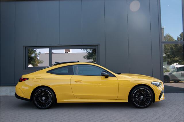 Mercedes-Benz CLE Coupé 300 e AMG Line | ACC | Pano | Burmester | NL Auto | Camera | Lane & Side Assist | Memory | Keyless Go | Apple & Android Carplay | Verkeersbordenherkenning | MBUX Premium | Led | Sfeerverlichting Premium | 19"| 313PK | Fabrieksgarantie 01/27