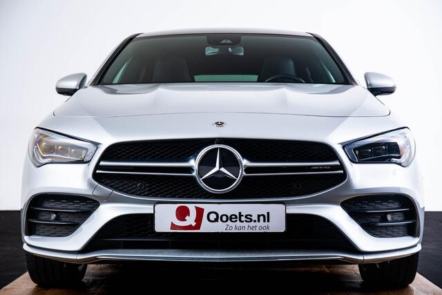 Mercedes-Benz Cla Shooting Brake 250 e AMG Line Panoramadak - Trekhaak - Sfeerverlichting - Memorystoelen - Stoelverwarming - Dodehoekassistent - Camera - 19 inch - Lederpakket