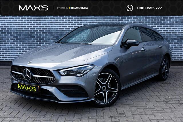 Mercedes-Benz Cla Shooting Brake 250 e Business Solution AMG Limited | Plug-in Hybrid (PHEV) | Panoramadak | Achteruitrijcamera | Parkeersensoren | Night-pakket | Lichtmetalen Velgen 18 inch | MBUX Widescreen | Stoelverwarming | Apple Carpaly | Android Auto