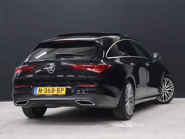 Mercedes-Benz Cla Shooting Brake 200 Business Solution Luxury [SCHUIFKANTELDAK, SFEERVERLICHTING, TREKHAAK UITKLAPBAAR, MEMORY SEATS, BURMESTER, APPLE CARPLAY, ANDROID, STOELVERWARMING, CAMERA, VOL LEDER, CRUISE, CLIMATE, NIEUWSTAAT]