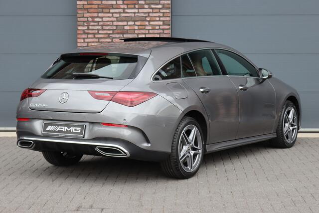 Mercedes-Benz Cla Shooting Brake 250 e AMG Line | Memory | Distronic | Panoramadak | Keyless Go | Verwarmd Stuurwiel | Camera | Sfeerverlichting |