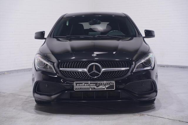 Mercedes-Benz Cla Shooting Brake 180 Business Solution AMG NL-auto NAP navigatie half lederen sportstoelen 18"-lmv apple-carplay led-verlichting PDC v+a schakelflippers aan het stuur cruise-controle private-glas Climatic bleutooth stoel-verwarming