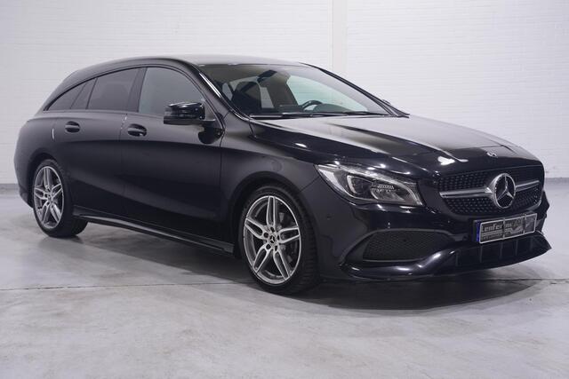 Mercedes-Benz Cla Shooting Brake 180 Business Solution AMG NL-auto NAP navigatie half lederen sportstoelen 18"-lmv apple-carplay led-verlichting PDC v+a schakelflippers aan het stuur cruise-controle private-glas Climatic bleutooth stoel-verwarming