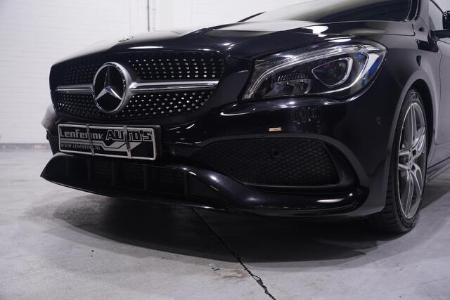 Mercedes-Benz Cla Shooting Brake 180 Business Solution AMG NL-auto NAP navigatie half lederen sportstoelen 18"-lmv apple-carplay led-verlichting PDC v+a schakelflippers aan het stuur cruise-controle private-glas Climatic bleutooth stoel-verwarming
