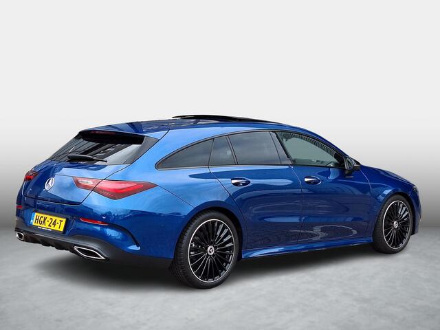 Mercedes-Benz Cla Shooting Brake 180 Star Edition AMG | Panoramadak | Nightpakket | Dodehoekassistent | Apple CarPlay | Android Auto | Sfeerverlichting | Stoelverwarming | Achteruitrijcamera | Elektrisch inklapbare buitenspiegels