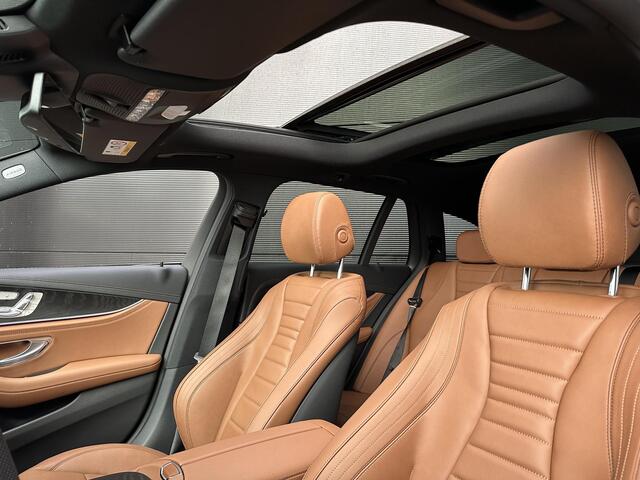 Mercedes-Benz E-KLASSE 300 e | Bruin leder | Panoramadak | Trekhaak | Night Pakket | Burmester Surround Sound | Head-up Display | 360° Camera | Elektrisch Verstelbare Voorstoelen + Memory | Apple CarPlay | Android Auto | Showmodel SALE
